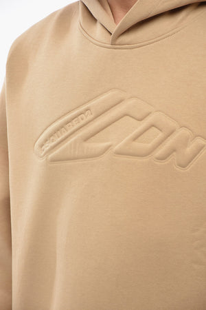 ICON Baumwoll-Hoodie mit Relieflogo