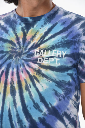 T-shirt Girocollo in Cotone a Stampa Tie Dye