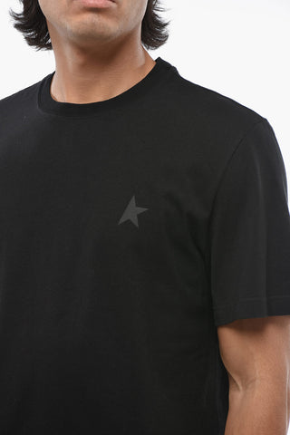 STAR Cotton Crew Neck T-shirt with Tone-on-Tone Logo