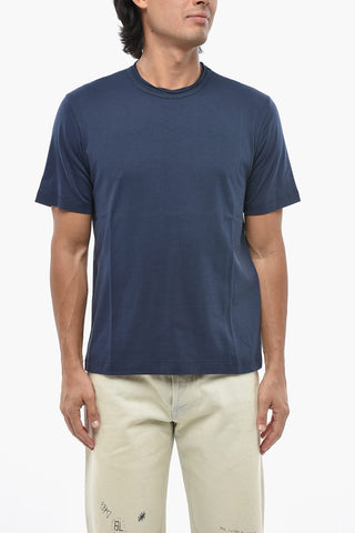 Solid Cotton Crew-Neck T-Shirt