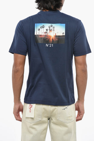 Solid Cotton Crew-Neck T-Shirt