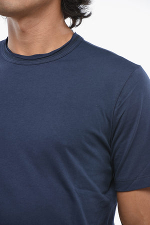 T-Shirt Mit Rundhalsausschnitt Aus Baumwolle Einfarbig