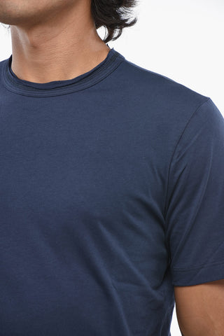 Solid Cotton Crew-Neck T-Shirt