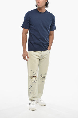 Solid Cotton Crew-Neck T-Shirt