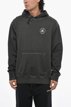 Hoodie aus Baumwolle mit Aufgesetzter Tasche