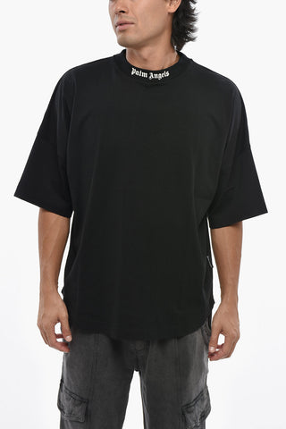 T-Shirt aus Baumwolle mit Logoprint auf dem Rücken