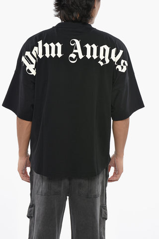 T-Shirt aus Baumwolle mit Logoprint auf dem Rücken