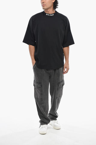 T-Shirt aus Baumwolle mit Logoprint auf dem Rücken