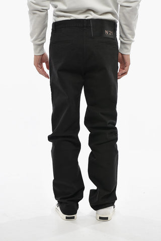 Twill-Hose Aus Schurwollmischung Mit Regulärer Bundhöhe