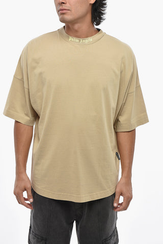 T-Shirt aus Baumwolle mit Logoprint auf dem Rücken