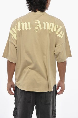 T-Shirt aus Baumwolle mit Logoprint auf dem Rücken