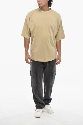 T-Shirt aus Baumwolle mit Logoprint auf dem Rücken