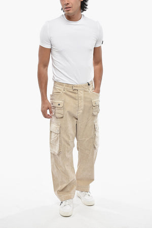 Pantaloni Cargo KAWAII in Velour