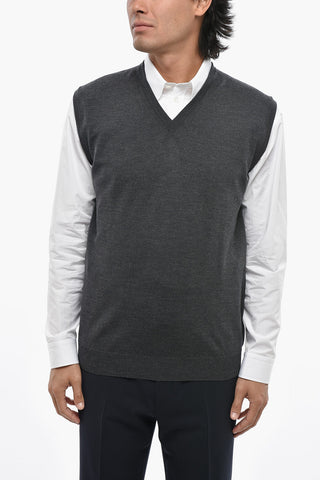 Virgin Wool V-Neck Sweater