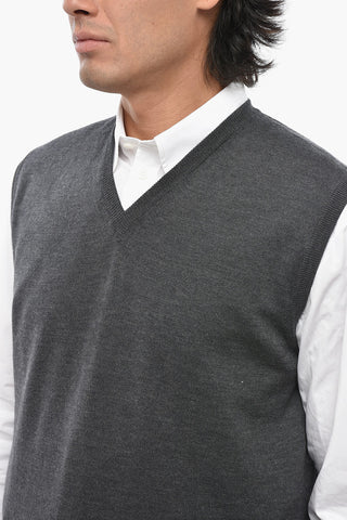 Virgin Wool V-Neck Sweater
