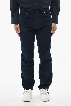 Pantaloni a 5 Tasche in Velour a Coste