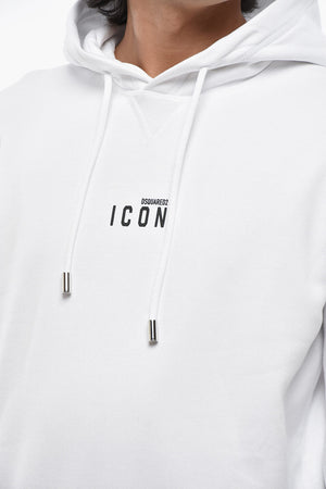 ICON Hoodie aus Baumwollfleece mit aufgesetzter Tasche