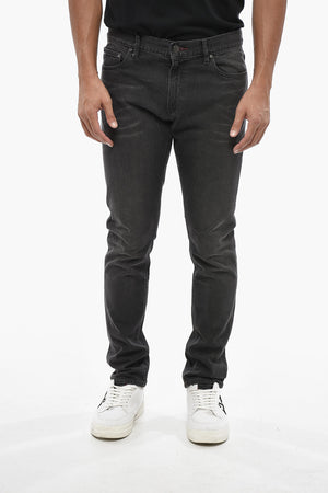 Jeans Skinny Fit a Lavaggio Scuro 16cm