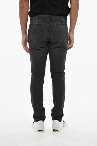 Jeans Skinny Fit a Lavaggio Scuro 16cm