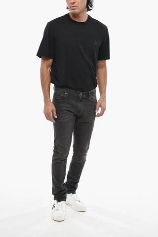 Jeans Skinny Fit a Lavaggio Scuro 16cm