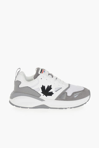 Sneakers Basse DASH Color Block In Pelle e Suede con Monogram Iconico