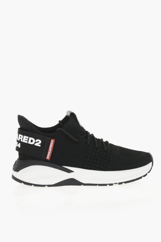 Sneakers Basse DASH in Tessuto a Tinta Unita con Logo a Contrasto