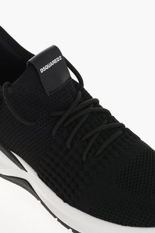 Sneakers Basse DASH in Tessuto a Tinta Unita con Logo a Contrasto