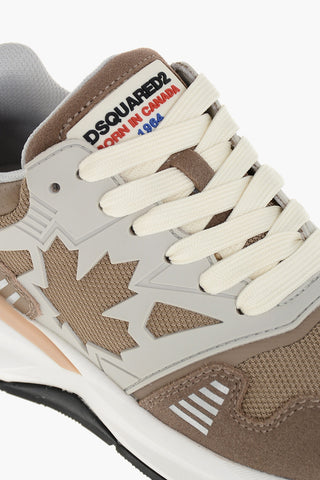 Sneakers Basse DASH in Tessuto e Suede con Monogram Iconico