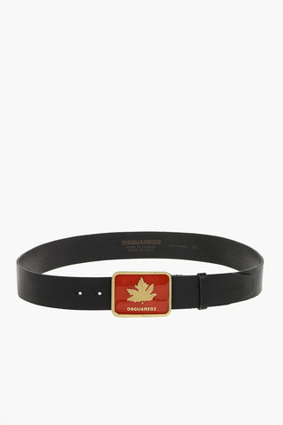 Cintura In Pelle Con Fibbia Statement