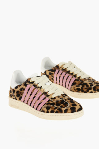 Sneakers Low-Top BOXER In Cavallino Con Stampa Animalier