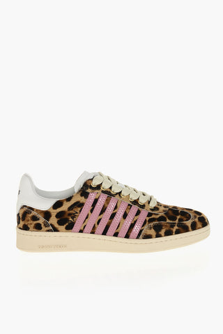 Sneakers Low-Top BOXER In Cavallino Con Stampa Animalier