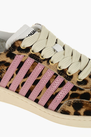 Sneakers Low-Top BOXER In Cavallino Con Stampa Animalier