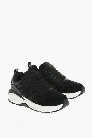 Sneakers Basse DASH in Tessuto e Suede con Monogram Tono su Tono