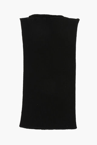 Balaclava In Maglia Con Logo Ricamato