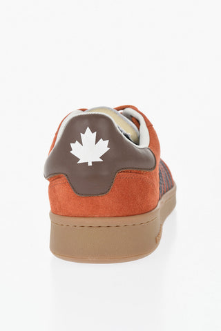 Sneakers Basse BOXER in Suede con Dettagli a Contrasto