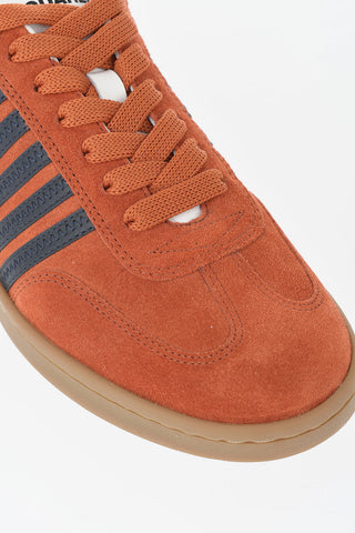 Sneakers Basse BOXER in Suede con Dettagli a Contrasto