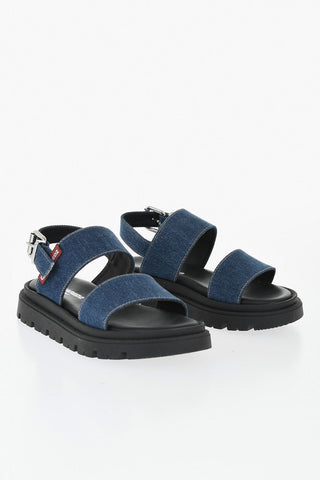 Sandali Slingback in Denim
