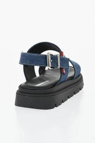 Sandali Slingback in Denim
