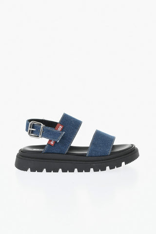 Sandali Slingback in Denim
