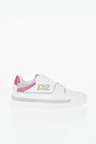 Leather Low Sneakers NEW JERSEY With Contrast Details