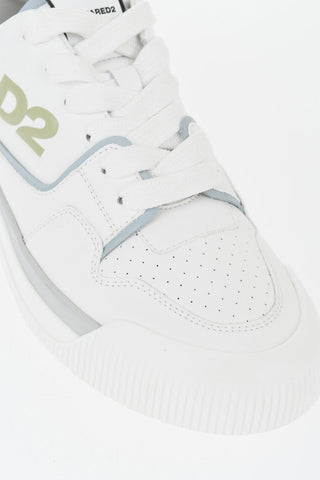 Leather Low Sneakers NEW JERSEY With Contrast Details