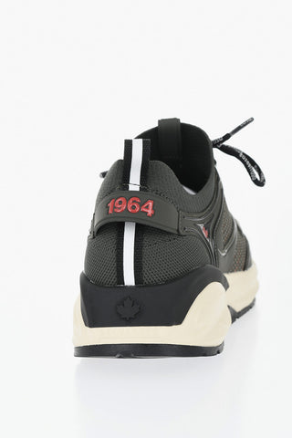 Perforated Fabric Color Block Lace-Up Sneakers DASH