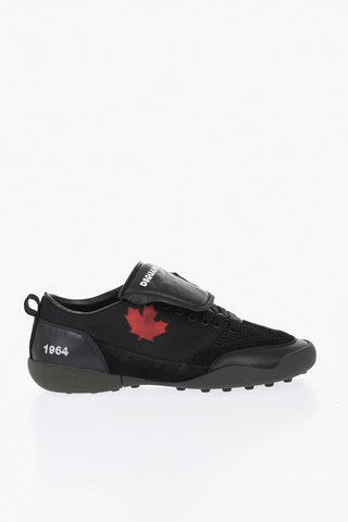 Einfarbige Sneaker aus Stoff
