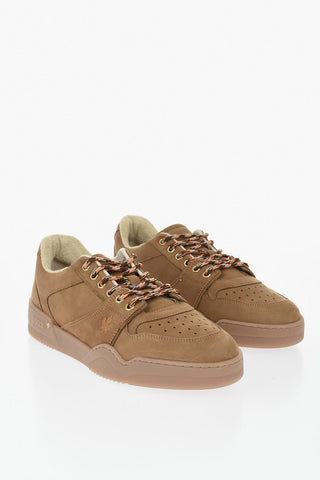 Low-Top Sneakers SPIKER Solid-Color Leather with Tone-on-Tone Monogram Embroidery