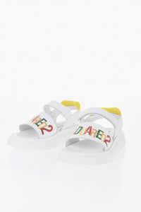 Leather Sandals With Hook-And-Loop Closure And Chunky Sole