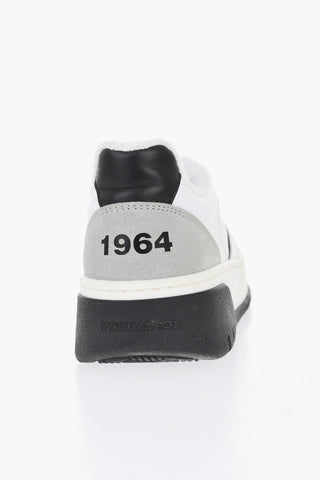 Leather And Suede Low-Top Sneakers