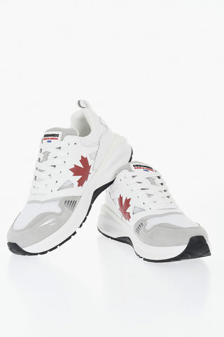 Sneakers Basse DASH Color Block In Pelle e Suede con Monogram Iconico