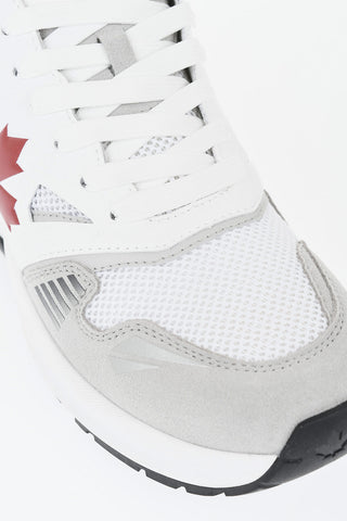 Sneakers Basse DASH Color Block In Pelle e Suede con Monogram Iconico