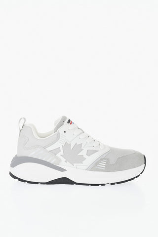 Leather And Fabric Low-Top Sneakers DASH With Iconic Detail