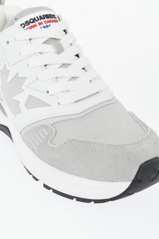 Leather And Fabric Low-Top Sneakers DASH With Iconic Detail